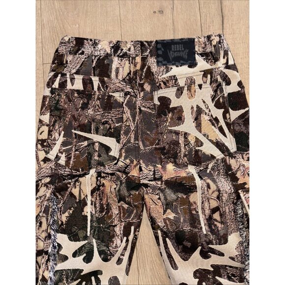 REBEL Vengeance Thick Heavy-Duty Tapestry Mens Size 30x32 Pants NWT Cargo - Picture 9 of 9